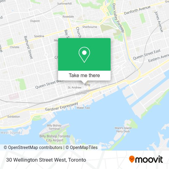 How to get to 30 Wellington Street West in Toronto by Bus, Subway