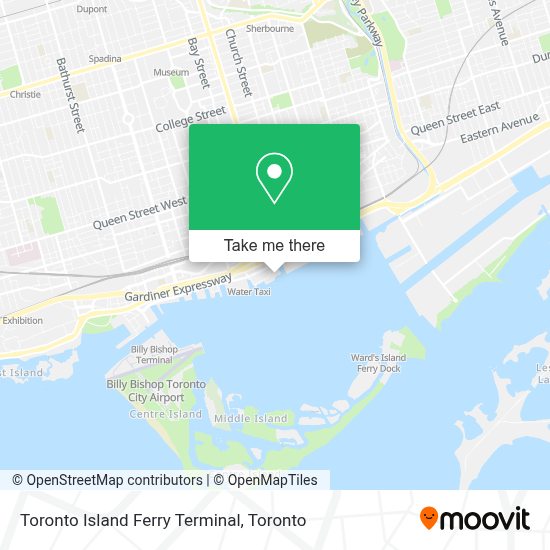 How to get to Toronto Island Ferry Terminal by bus, subway, Streetcar