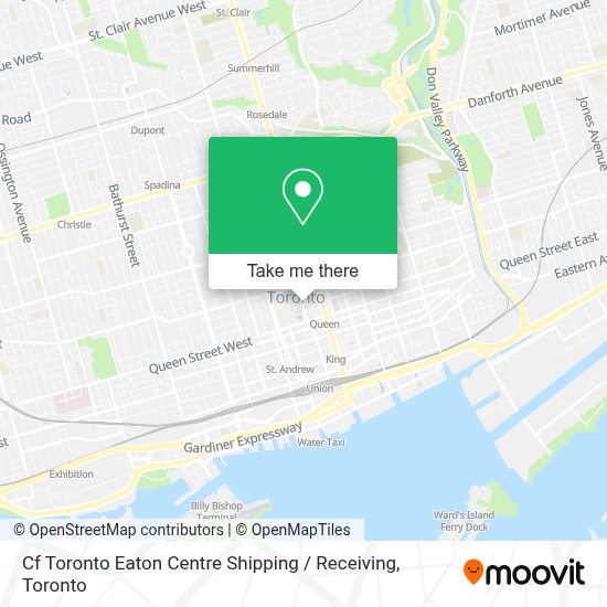 How to get to Cf Toronto Eaton Centre Shipping / Receiving by bus