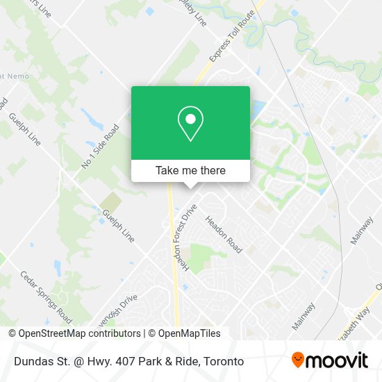 How to get to Dundas St. Hwy. 407 Park & Ride in Burlington by Bus?