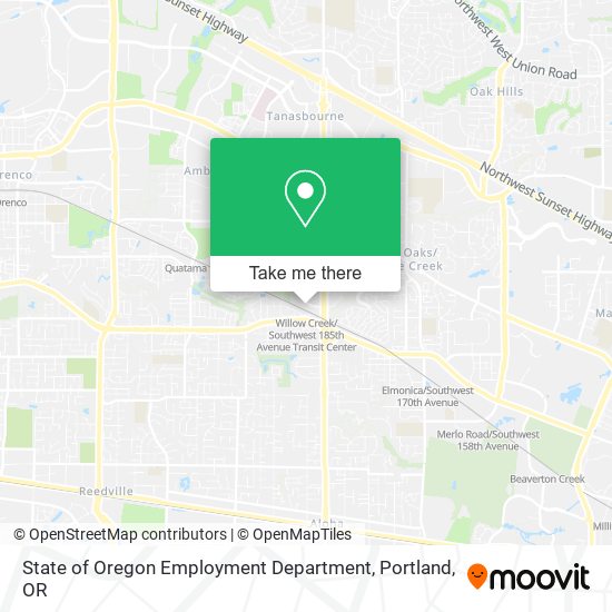 ¿Cómo llegar a State of Oregon Employment Department en Hillsboro en