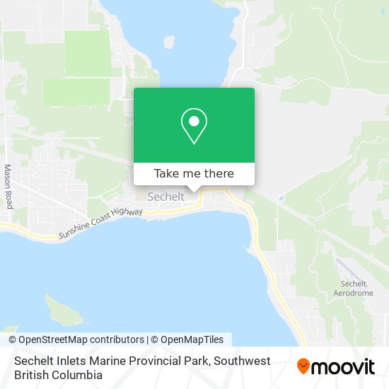 How to get to Sechelt Inlets Marine Provincial Park in Sechelt by Bus