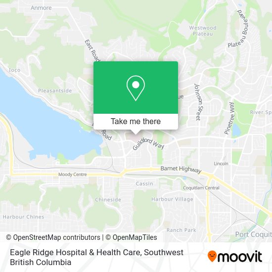 How to get to Eagle Ridge Hospital & Health Care in Port Moody by Bus