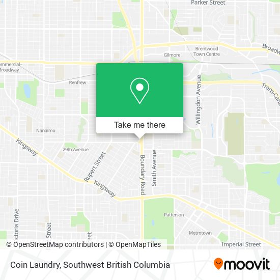 How to get to Coin Laundry in Vancouver by Bus or SkyTrain?