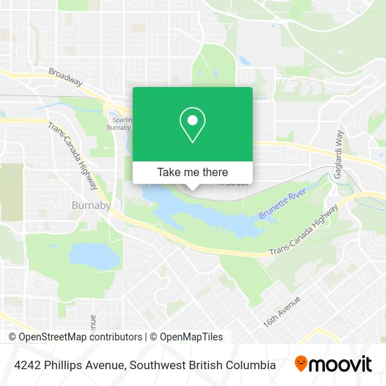 Comment aller à 4242 Phillips Avenue à Burnaby en Bus ou SkyTrain
