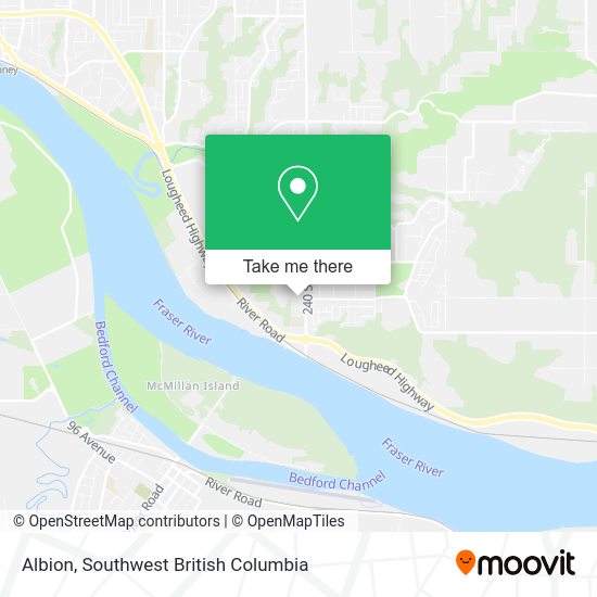 How to get to Albion in Maple Ridge by bus?