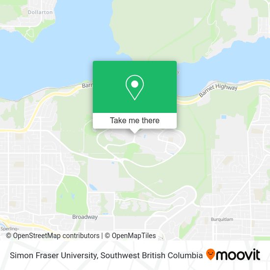 How to get to Simon Fraser University in Burnaby by bus or SkyTrain?