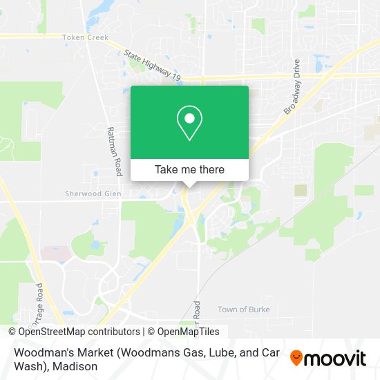How to get to Woodman's Market (Woodmans Gas, Lube, and Car Wash) in
