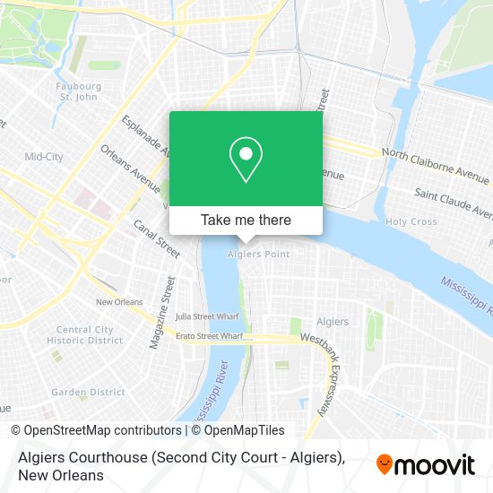 How to get to Algiers Courthouse (Second City Court Algiers) in New