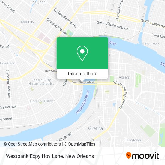 How to get to Westbank Expy Hov Lane in New Orleans by bus or Streetcar?