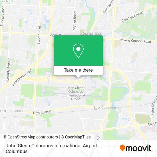 How to get to John Glenn Columbus International Airport by bus?