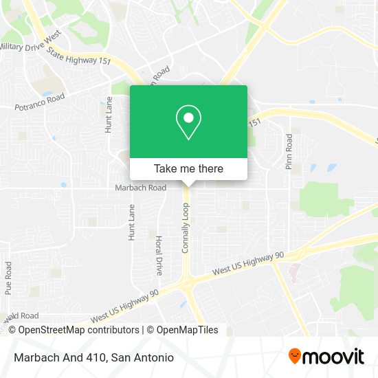 How to get to Marbach And 410 in San Antonio by Bus?