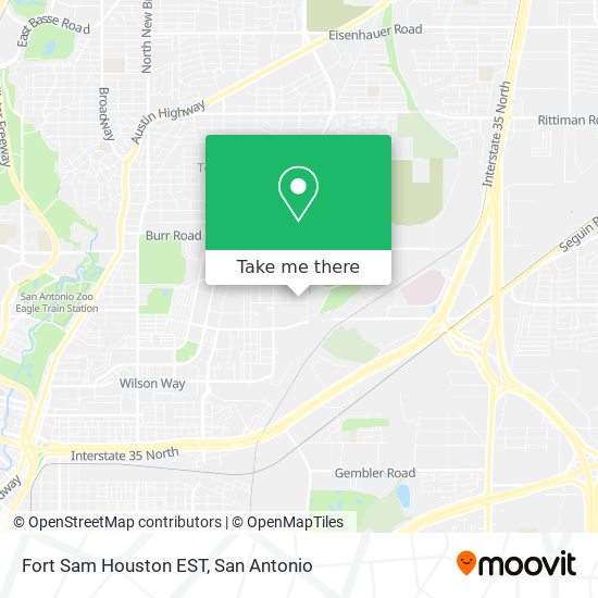 How to get to Fort Sam Houston EST in San Antonio by bus?