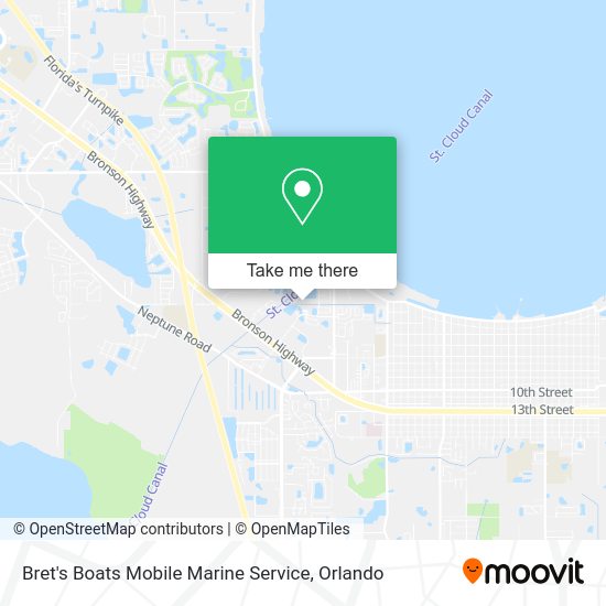 How to get to Bret's Boats Mobile Marine Service in St. Cloud by bus?
