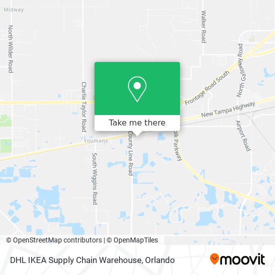 ¿Cómo llegar a DHL IKEA Supply Chain Warehouse en Lakeland en Autobús o Tren?