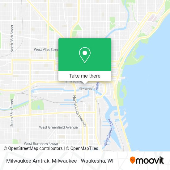 How to get to Milwaukee Amtrak in Milwaukee Waukesha, WI by Bus or Train?