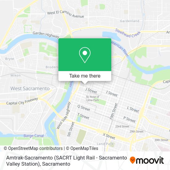 How to get to AmtrakSacramento (SACRT Light Rail Sacramento Valley