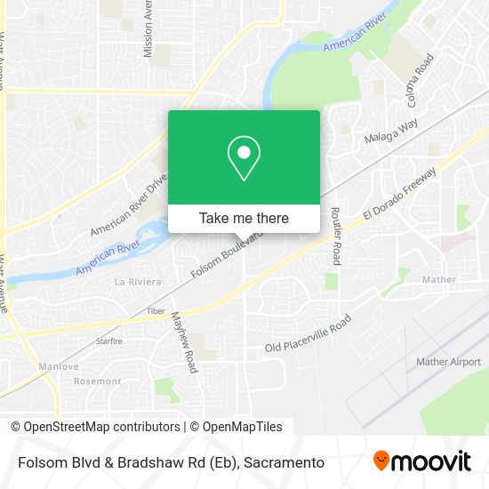 How to get to Folsom Blvd & Bradshaw Rd (Eb) in Rancho Cordova by bus