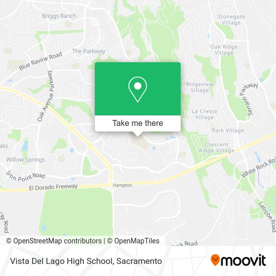 Directions to Vista Del Lago High School by bus or light rail