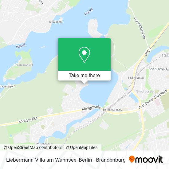 How to get to LiebermannVilla am Wannsee in Wannsee by Bus, SBahn