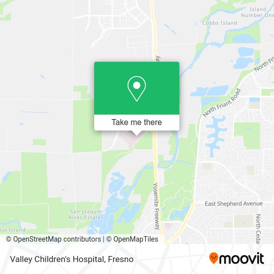How to get to Valley Children's Hospital in Fresno by Bus?