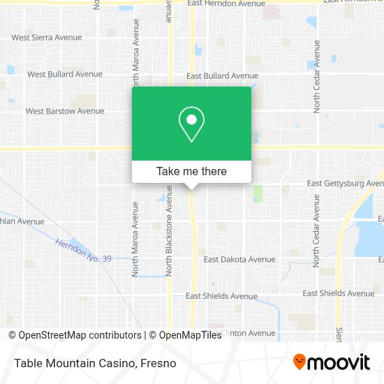 How to get to Table Mountain Casino in Fresno by bus?
