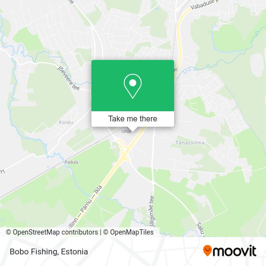 Fishing Map Near Me How To Get To Bobo Fishing In Saue By Bus Or Train?