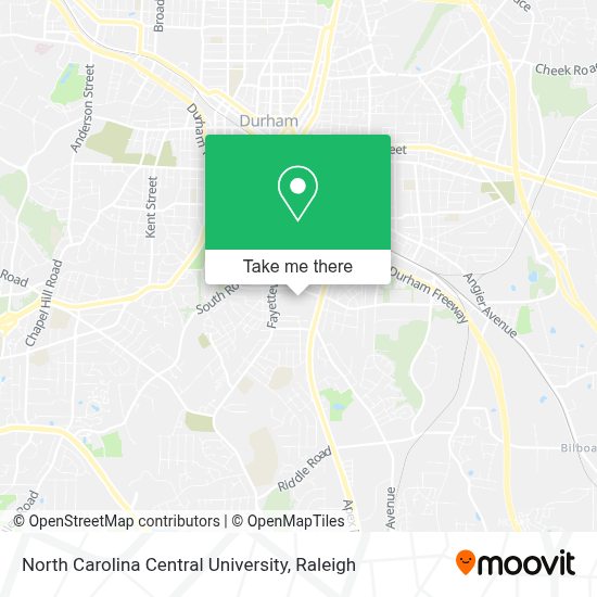 How to get to North Carolina Central University in Durham by Bus?