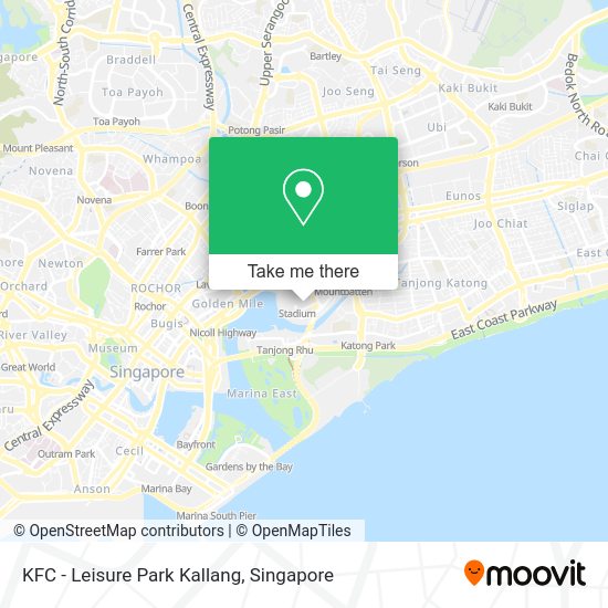 How to get to KFC Leisure Park Kallang in Singapore by Metro or Bus?