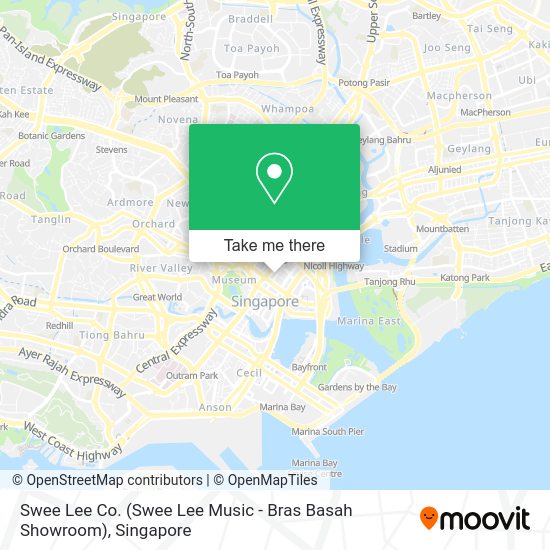 How to get to Swee Lee Co. (Swee Lee Music Bras Basah Showroom) in