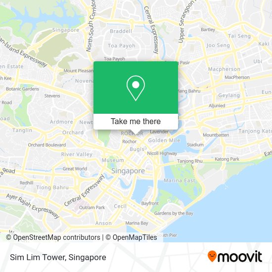 How to get to Sim Lim Tower in Singapore by metro, bus or MRT & LRT?