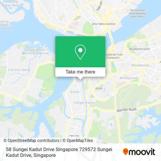 How to get to 58 Sungei Kadut Drive Singapore 729572 Sungei Kadut Drive