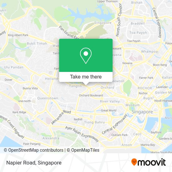 How to get to Napier Road in Singapore by bus, metro or MRT & LRT?