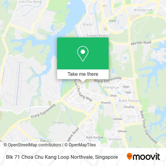 How to get to Blk 71 Choa Chu Kang Loop Northvale in Singapore by Bus