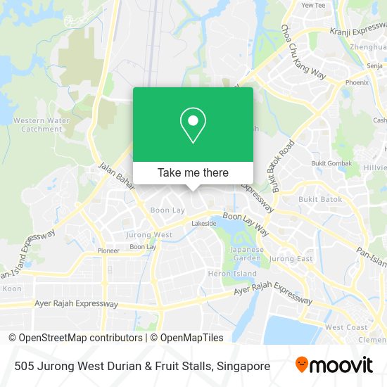 How to get to 505 Jurong West Durian & Fruit Stalls in Southwest by bus