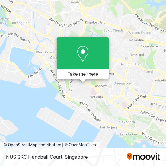 How to get to NUS SRC Handball Court in Southwest by bus or metro?