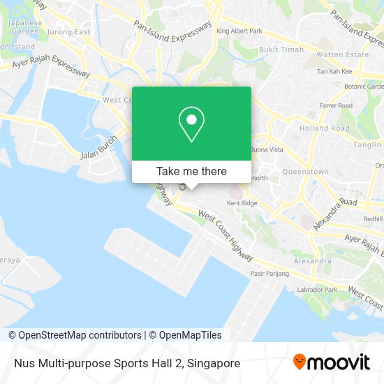 How to get to Nus Multipurpose Sports Hall 2 in Singapore by Metro or Bus?