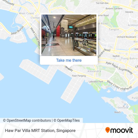 How to get to Haw Par Villa MRT Station in Southwest by metro or bus?