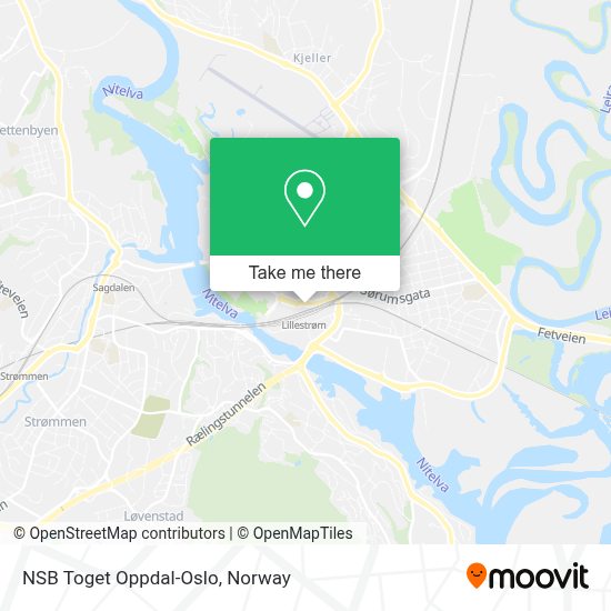 Vägbeskrivningar Till Nsb Toget Oppdal-Oslo I Skedsmo Med Buss, Tåg Eller Tunnelbana