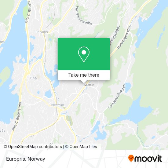 How To Get To Europris In Bergen By Bus Or Light Rail?