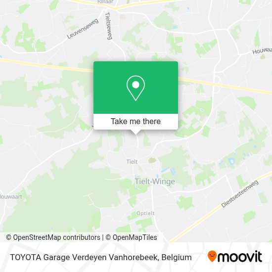 How To Get To Toyota Garage Verdeyen Vanhorebeek In Tielt-Winge By Bus Or Train?