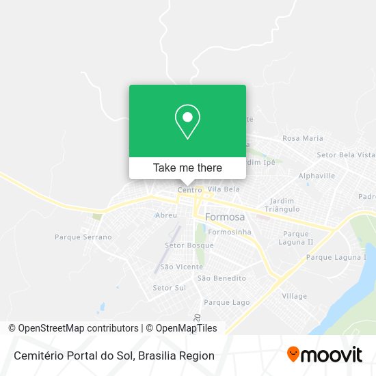 How to get to Cemitério Portal do Sol in Formosa by bus?