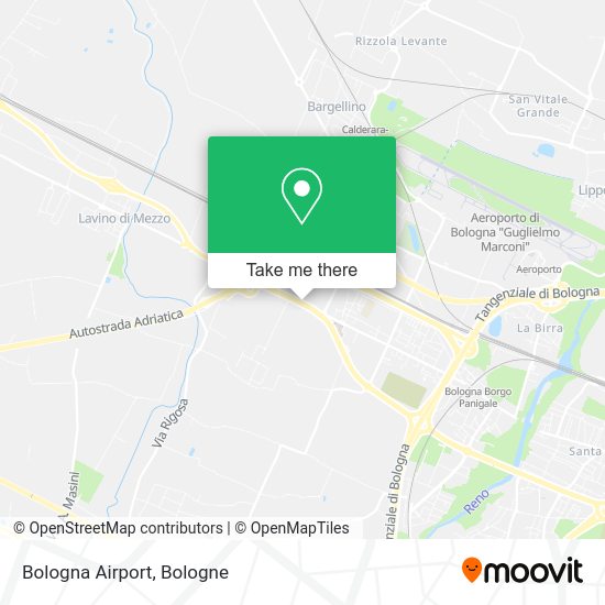 How to get to BOLOGNA AIRPORT in Bologna by bus or train?