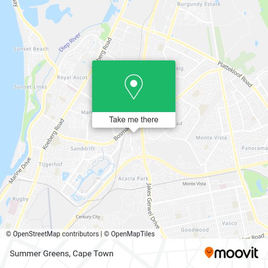 How to get to Summer Greens in Cape by bus or train?