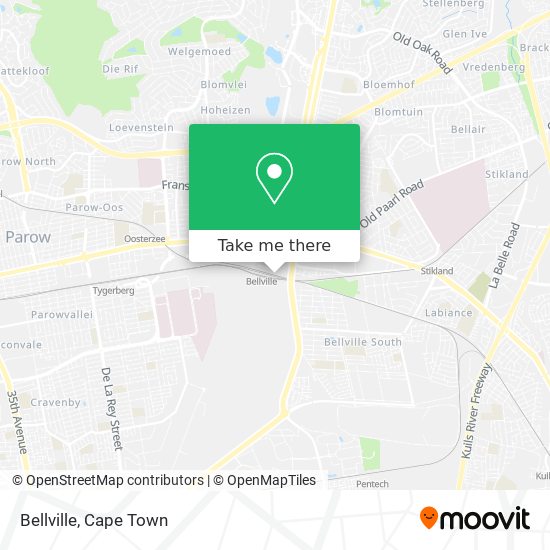 How to get to Bellville in Kuils River by Train or Bus?