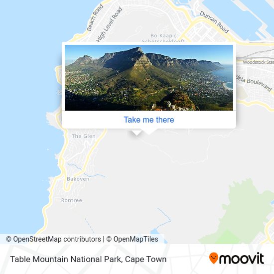 How to get to Table Mountain National Park in Goodwood by bus or train?