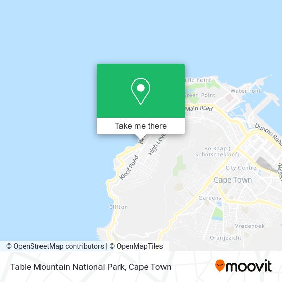 How to get to Table Mountain National Park in Goodwood by bus or train?