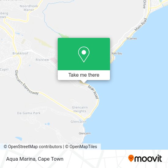 How to get to Aqua Marina in Simon Town by train?