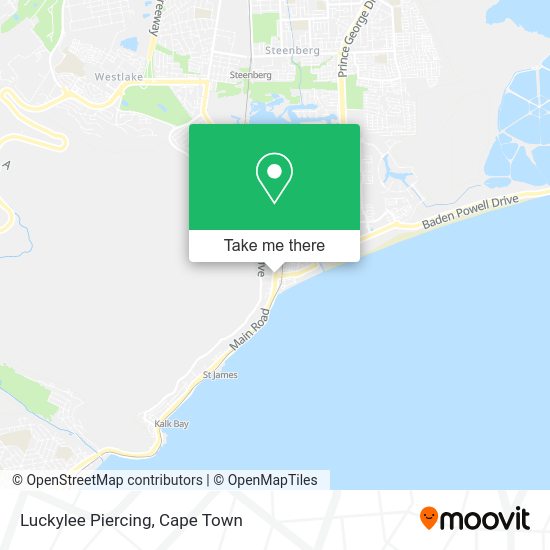 How to get to Luckylee Piercing in Simon Town by train or bus?