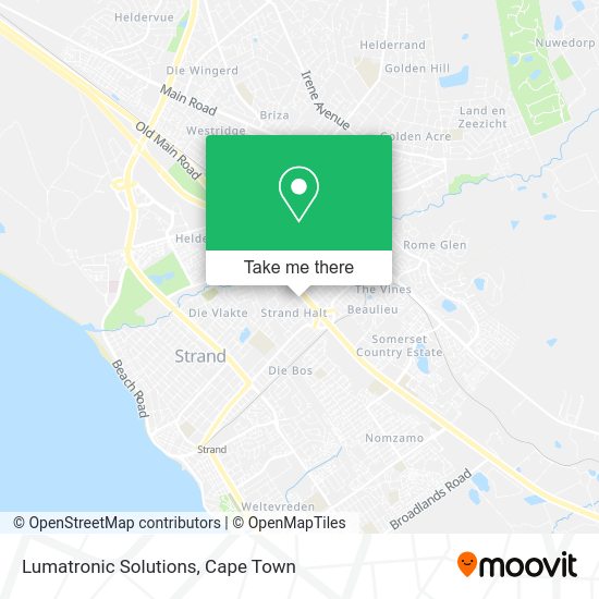 How to get to Lumatronic Solutions in Somerset West by train?